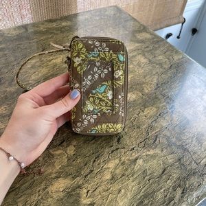 Vera Bradley wallet - Brown and Green